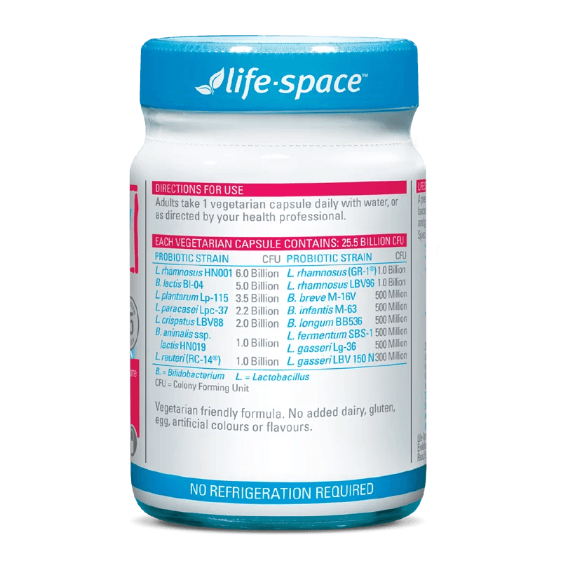 Life Space 孕期益生菌 標示